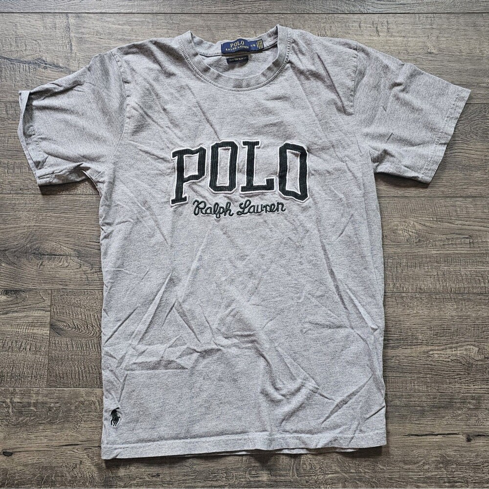 VTG Polo Ralph Lauren Logo Shirt Size Large Spell Out